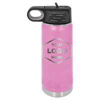 20 OZ Laser Engraved Water Bottle - Grizzly Designs