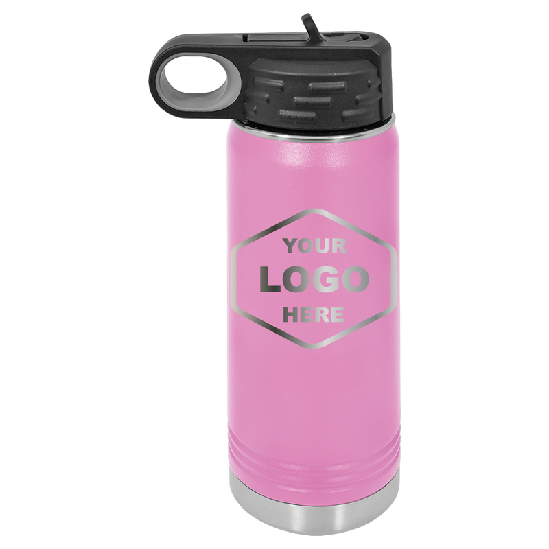 20 OZ Laser Engraved Water Bottle - Grizzly Designs