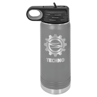 20 OZ Laser Engraved Water Bottle - Grizzly Designs