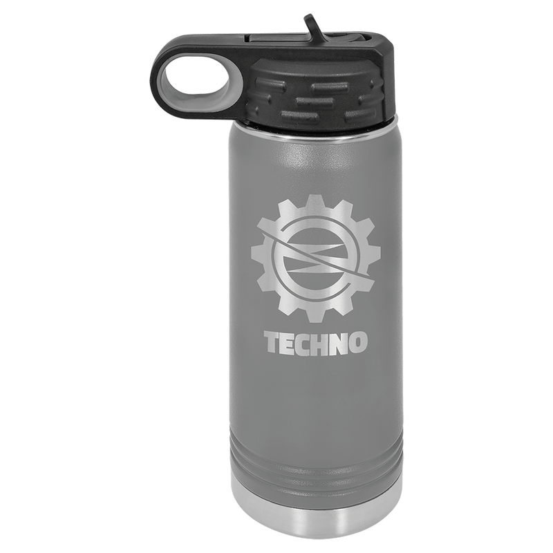 20 OZ Laser Engraved Water Bottle - Grizzly Designs