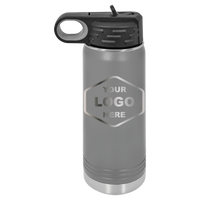 20 OZ Laser Engraved Water Bottle - Grizzly Designs