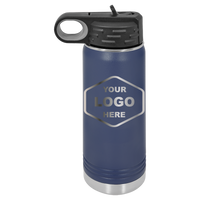 20 OZ Laser Engraved Water Bottle - Grizzly Designs