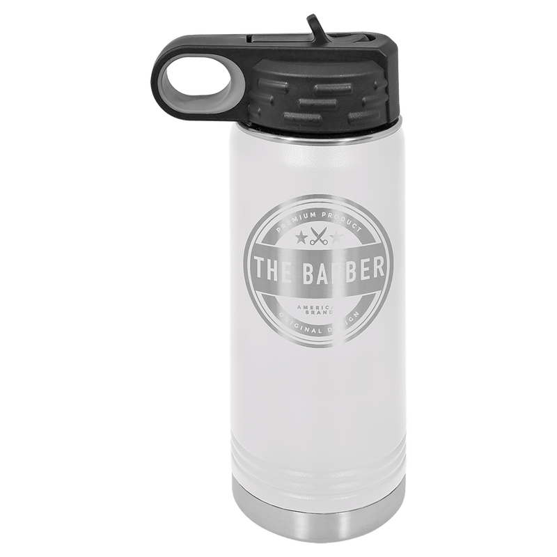 20 OZ Laser Engraved Water Bottle - Grizzly Designs