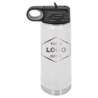 20 OZ Laser Engraved Water Bottle - Grizzly Designs
