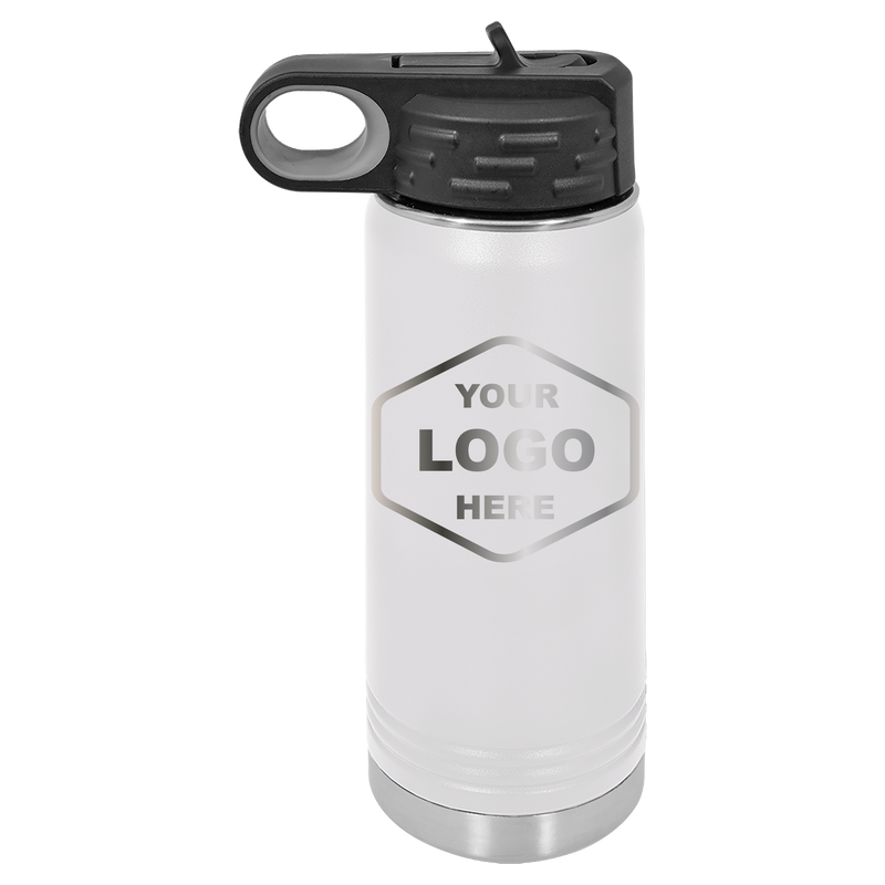 20 OZ Laser Engraved Water Bottle - Grizzly Designs