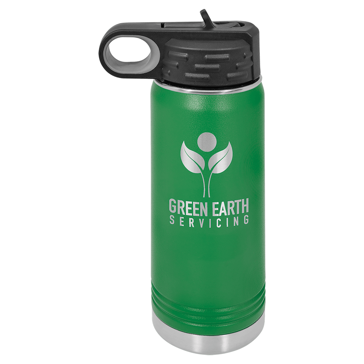 20 OZ Laser Engraved Water Bottle - Grizzly Designs