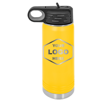20 OZ Laser Engraved Water Bottle - Grizzly Designs
