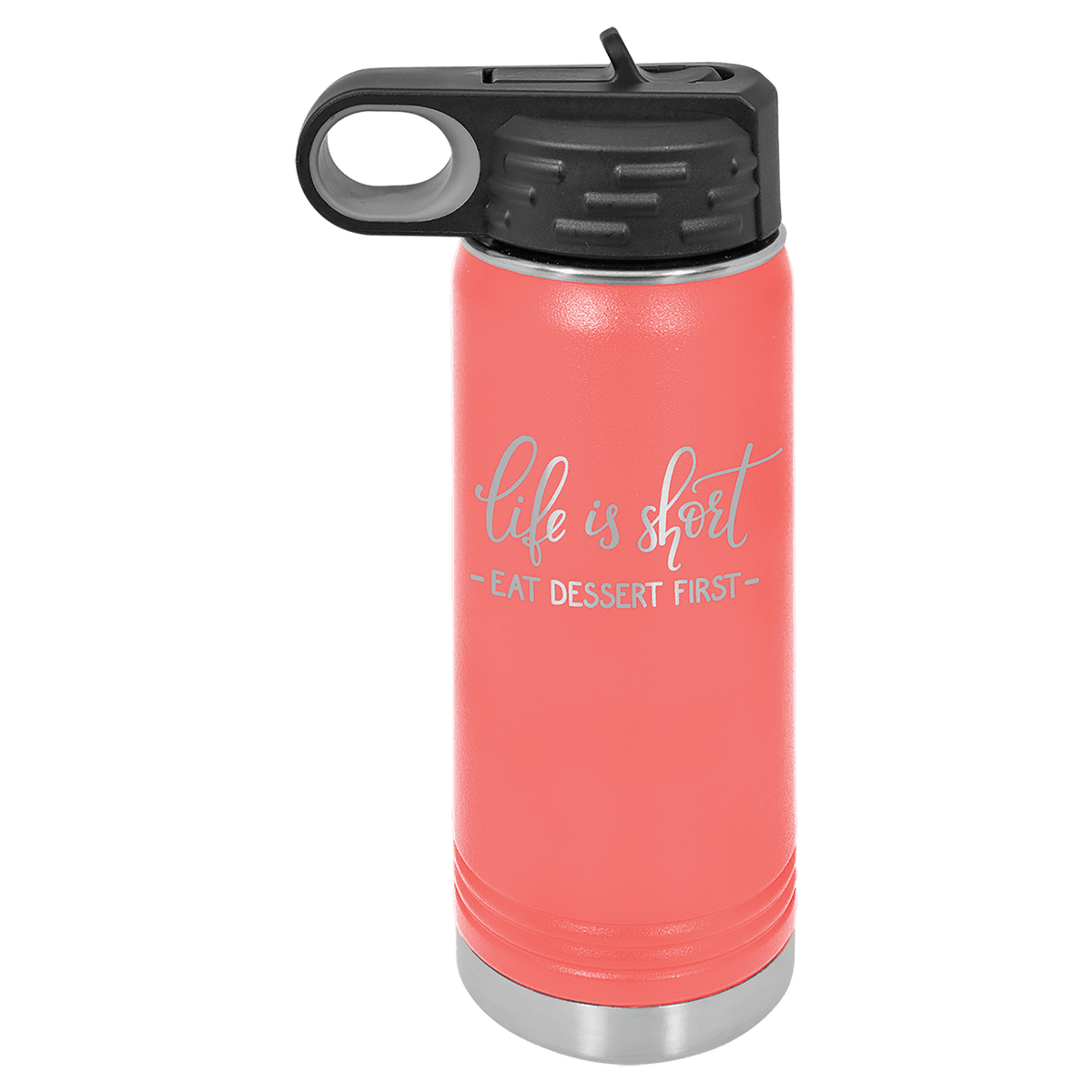 20 OZ Laser Engraved Water Bottle - Grizzly Designs