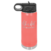 20 OZ Laser Engraved Water Bottle - Grizzly Designs