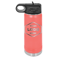 20 OZ Laser Engraved Water Bottle - Grizzly Designs