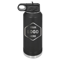 40 OZ Laser Engraved Water Bottle - Grizzly Designs