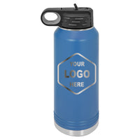 40 OZ Laser Engraved Water Bottle - Grizzly Designs