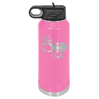 32 OZ Laser Engraved Water Bottle - Grizzly Designs