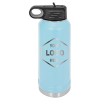 40 OZ Laser Engraved Water Bottle - Grizzly Designs
