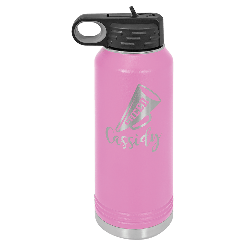 32 OZ Laser Engraved Water Bottle - Grizzly Designs