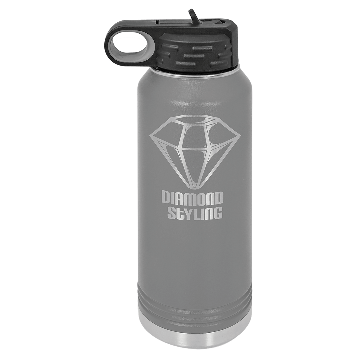 32 OZ Laser Engraved Water Bottle - Grizzly Designs