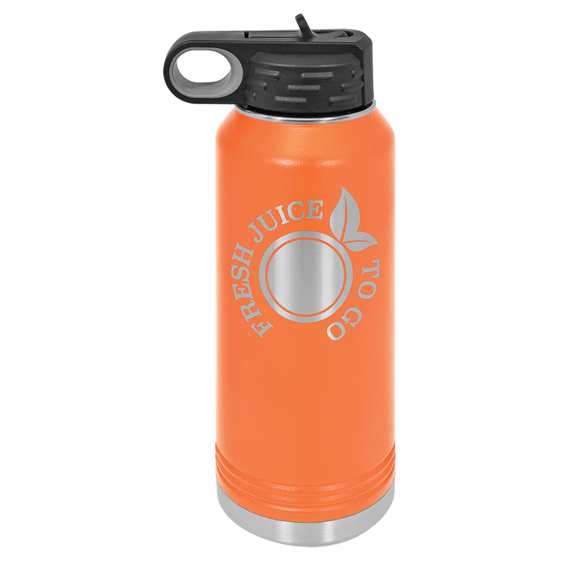 32 OZ Laser Engraved Water Bottle - Grizzly Designs