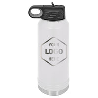 40 OZ Laser Engraved Water Bottle - Grizzly Designs