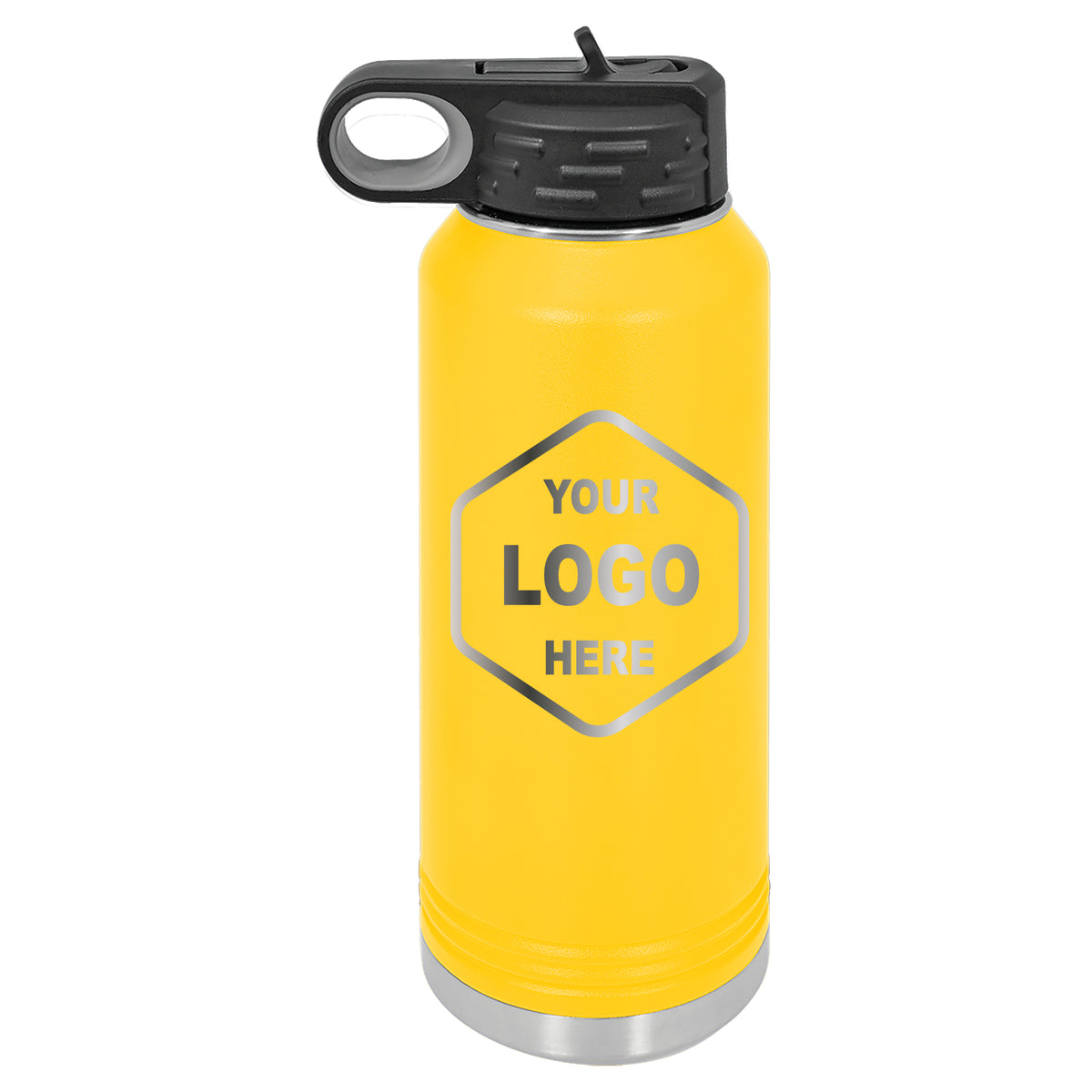 40 OZ Laser Engraved Water Bottle - Grizzly Designs