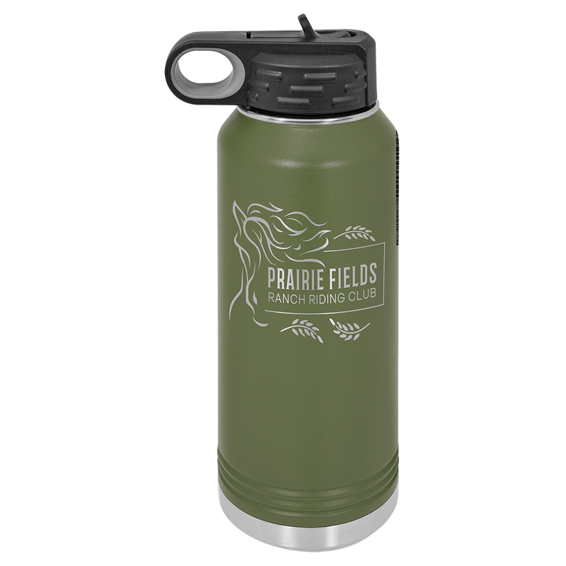 32 OZ Laser Engraved Water Bottle - Grizzly Designs