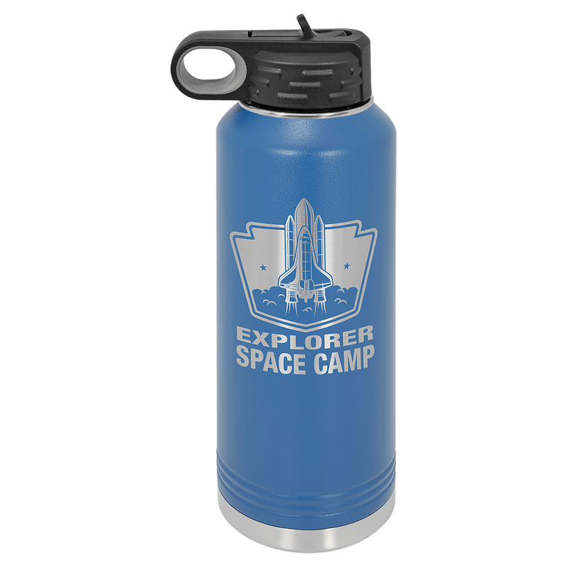 40 OZ Laser Engraved Water Bottle - Grizzly Designs
