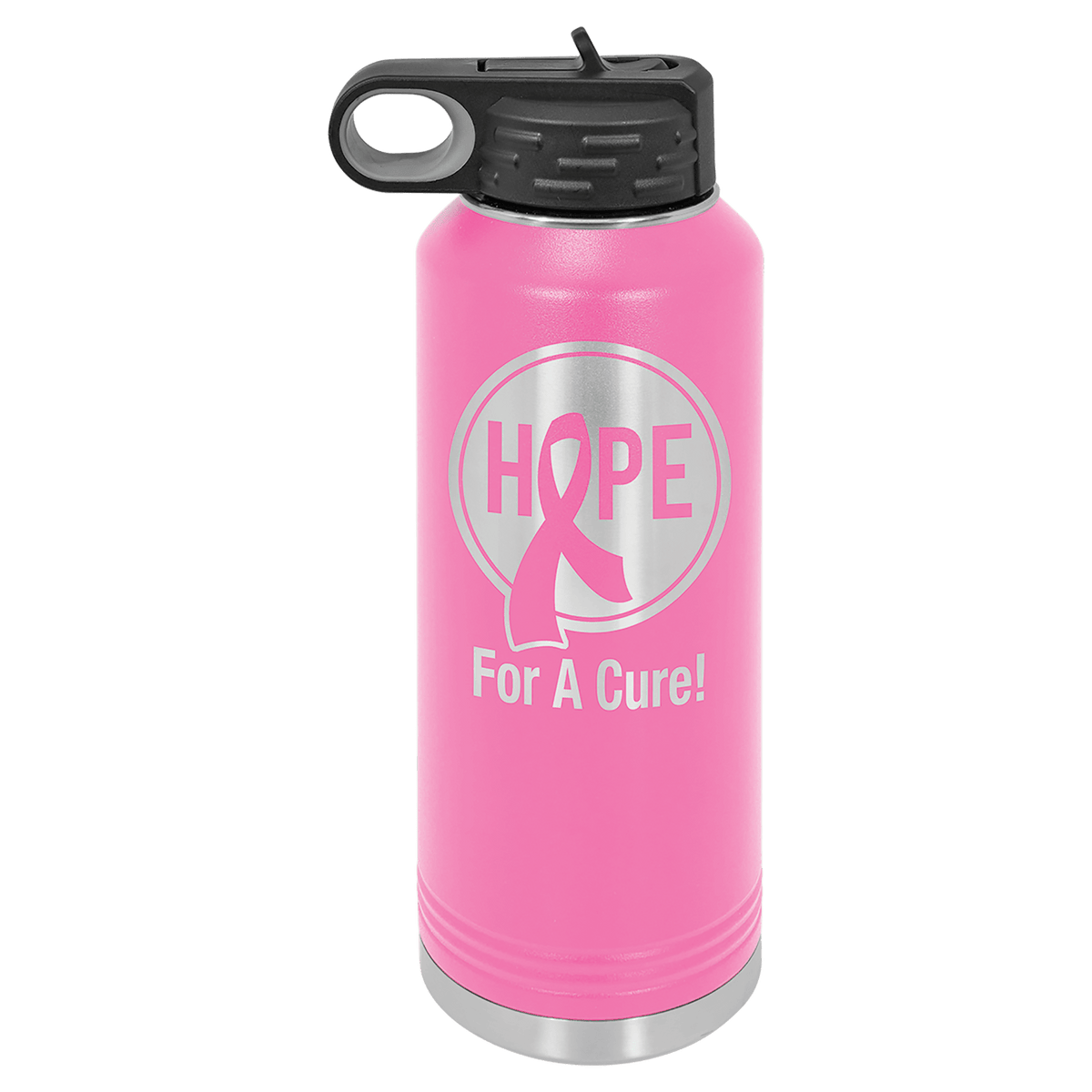 40 OZ Laser Engraved Water Bottle - Grizzly Designs