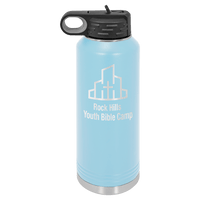 40 OZ Laser Engraved Water Bottle - Grizzly Designs
