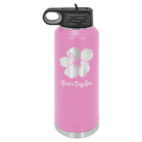 40 OZ Laser Engraved Water Bottle - Grizzly Designs