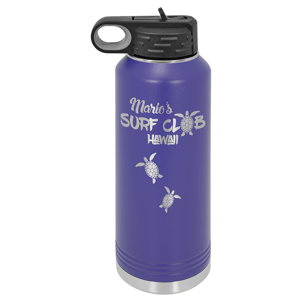 40 OZ Laser Engraved Water Bottle - Grizzly Designs