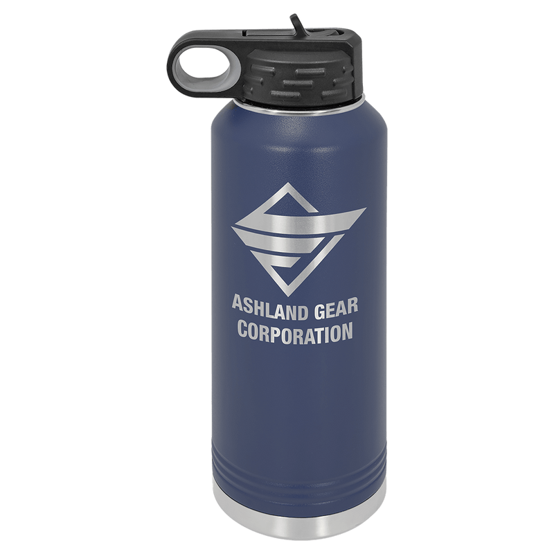 40 OZ Laser Engraved Water Bottle - Grizzly Designs