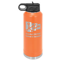 40 OZ Laser Engraved Water Bottle - Grizzly Designs