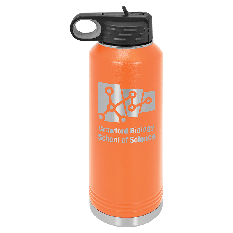 40 OZ Laser Engraved Water Bottle - Grizzly Designs