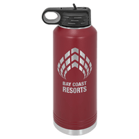 40 OZ Laser Engraved Water Bottle - Grizzly Designs