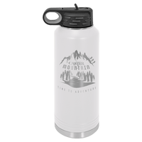 40 OZ Laser Engraved Water Bottle - Grizzly Designs