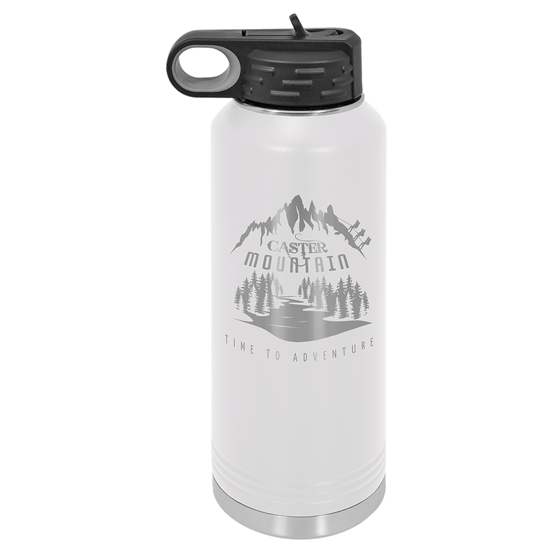 40 OZ Laser Engraved Water Bottle - Grizzly Designs
