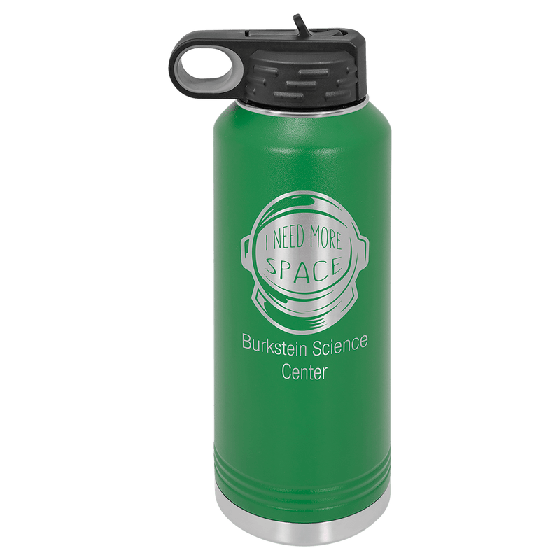 40 OZ Laser Engraved Water Bottle - Grizzly Designs