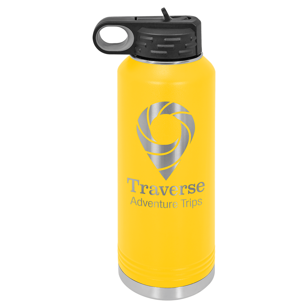 40 OZ Laser Engraved Water Bottle - Grizzly Designs