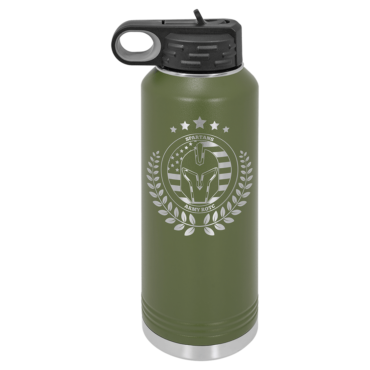 40 OZ Laser Engraved Water Bottle - Grizzly Designs