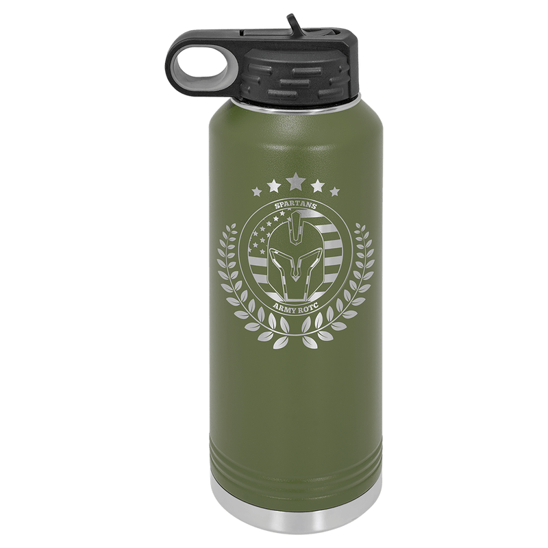 40 OZ Laser Engraved Water Bottle - Grizzly Designs