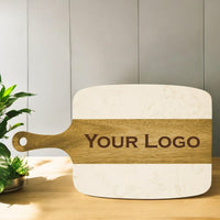 Marble and Acacia Serving Board Set with Tools - Grizzly Designs